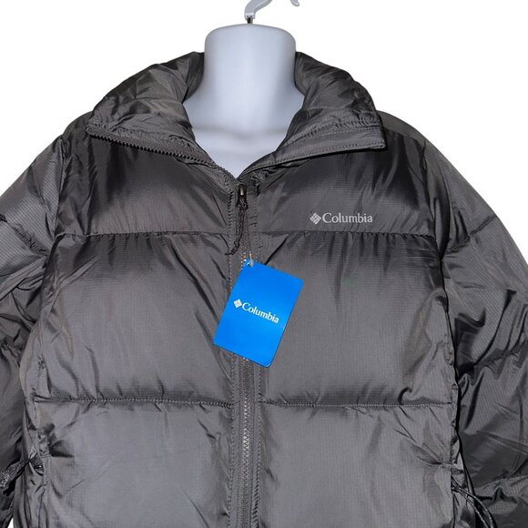 NWT Columbia Puffect Puffer Jacket Womens L Quilted Gray Insulated Logo Gray - Picture 2 of 11
